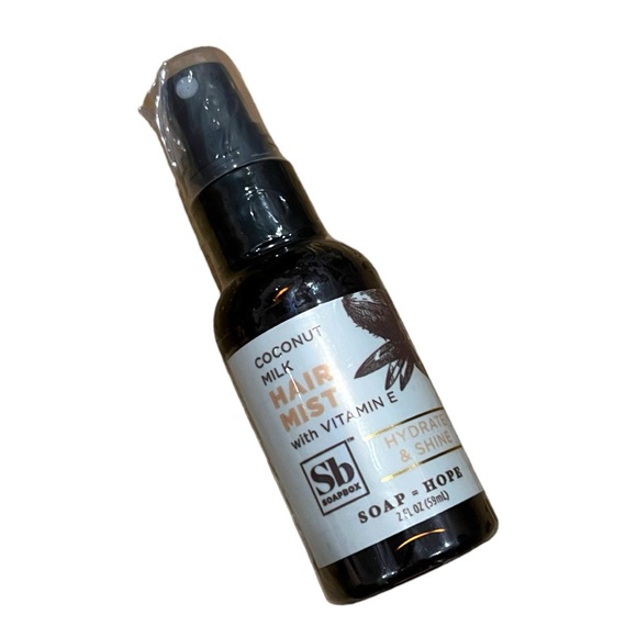 SOAPBOX COCONUT MILK HAIR MIST WITH VITAMIN E 59ML - BRAND NEW - Picture 2 of 2